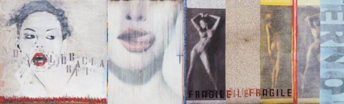 Carta Da Parati No Kiss - Inkiostro Bianco - immagine 3