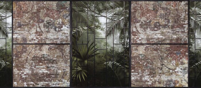 Carta Da Parati Behind The Wall - Inkiostro Bianco - immagine 2