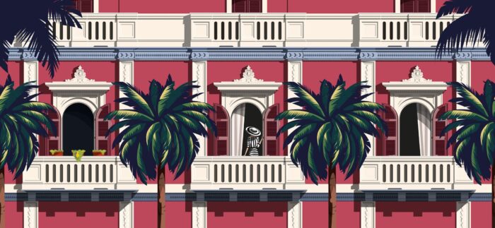 Carta Da Parati Boulevard - Inkiostro Bianco - immagine 2
