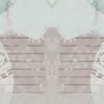 Carta Da Parati Cerchi - Inkiostro Bianco - immagine 2