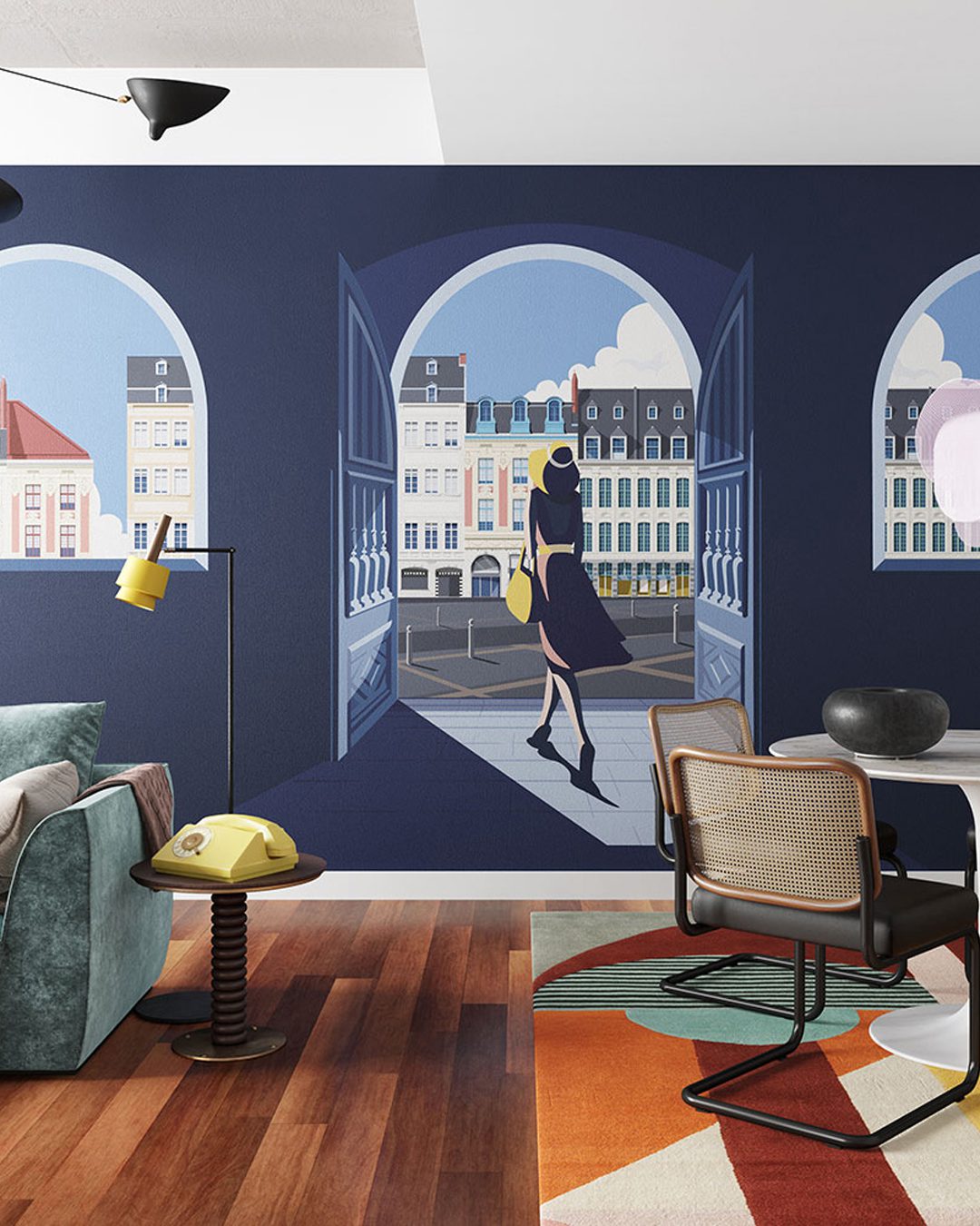 CLASSY_INKEIAL2001_AMB Classy Wallpaper - Inkiostro Bianco - immagine 1