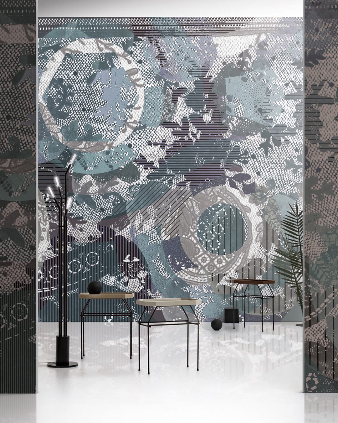 COSMATO-PIZZO_INKRINN19_AMB Cosmato Pizzo Wallpaper - Inkiostro Bianco - immagine 1