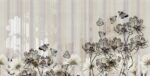 Carta Da Parati Flowerlines - Inkiostro Bianco - immagine 3