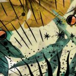 Carta Da Parati Zodiac - Inkiostro Bianco - immagine 2