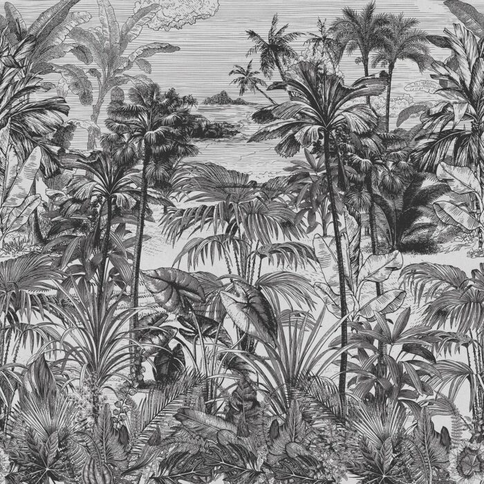 Carta Da Parati Jubatus - Inkiostro Bianco - immagine 4