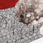 Carta Da Parati Scarlet Terrain - Inkiostro Bianco - immagine 2