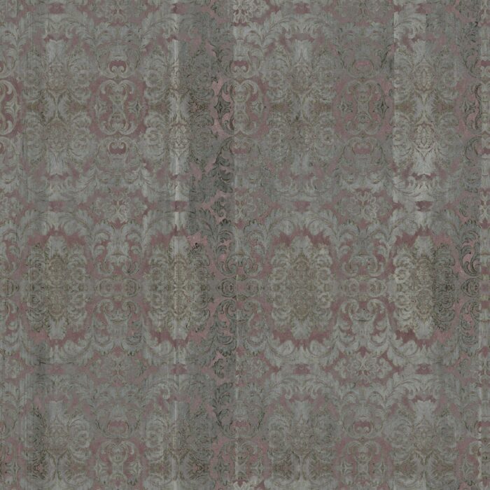 Carta Da Parati Damasked Concrete - Inkiostro Bianco - immagine 4