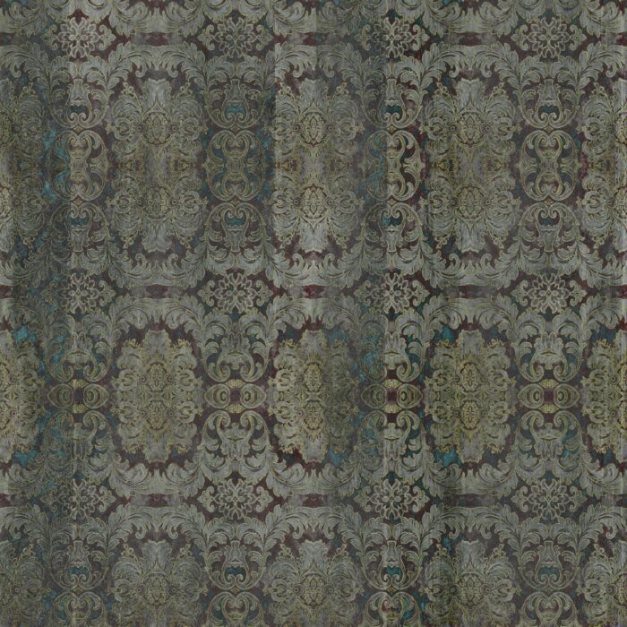 Carta Da Parati Damasked Concrete - Inkiostro Bianco - immagine 5