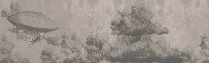 Carta Da Parati Retrò - Inkiostro Bianco - immagine 4