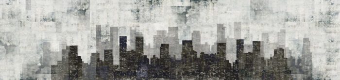 Carta Da Parati Skyscrapers - Inkiostro Bianco - immagine 3