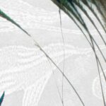 Carta Da Parati Pluma de pavo - Inkiostro Bianco - immagine 2