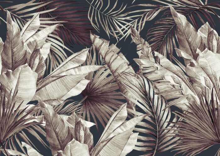 Carta Da Parati Lost in the jungle - Inkiostro Bianco - immagine 4
