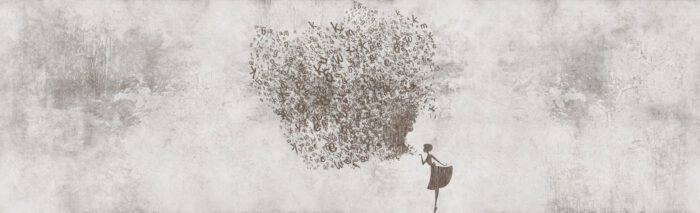 Carta Da Parati Sigh - Inkiostro Bianco - immagine 3
