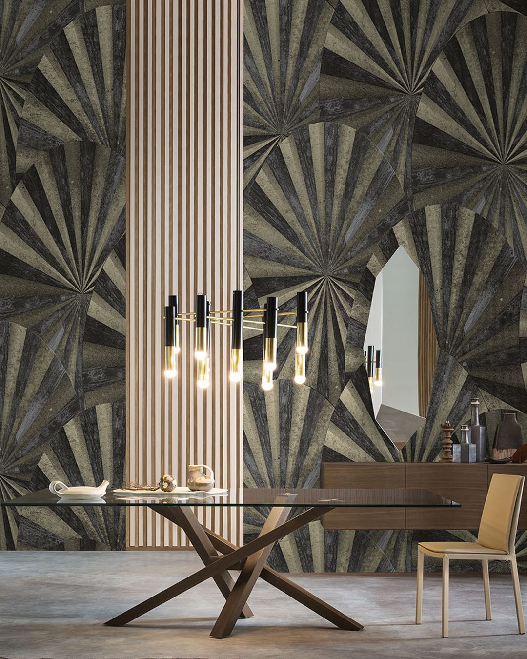 LUXURY_INKNCWL1801_AMB Carta Da Parati Luxury - Inkiostro Bianco - immagine 1