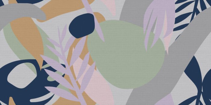Carta Da Parati Messy Jungle - Inkiostro Bianco - immagine 3
