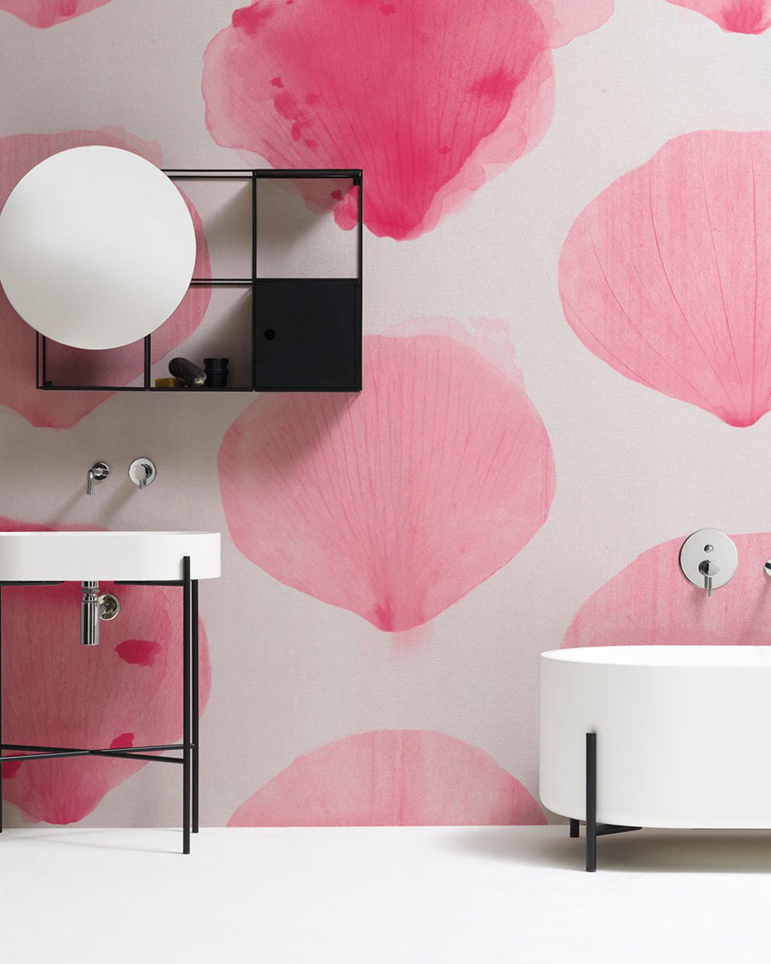 PINK-POWDER_INKASKP1801_AMB Carta Da Parati Pink Powder - Inkiostro Bianco - immagine 1