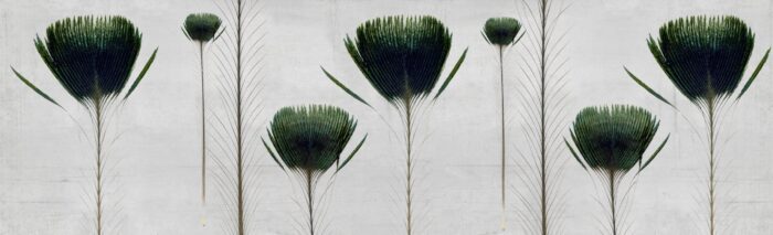 Carta Da Parati Pluma De Pavo 2018 - Inkiostro Bianco - immagine 6