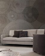 Carta Da Parati Soft Circles - Inkiostro Bianco