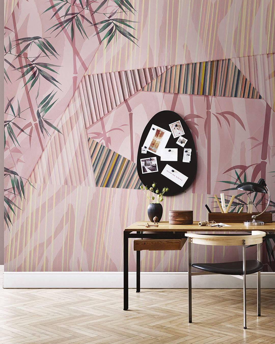 WILD-LAYERS_INKEIOL1901_AMB Carta Da Parati Wild Layers - Inkiostro Bianco - immagine 1