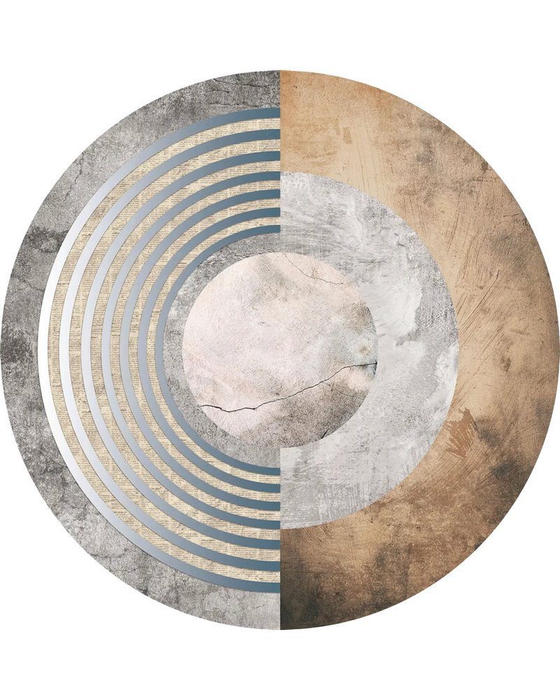 clock-irodak2201-200x200cm Tappeto Clock 200x200cm IRODAK2201 - Inkiostro Bianco - immagine 1