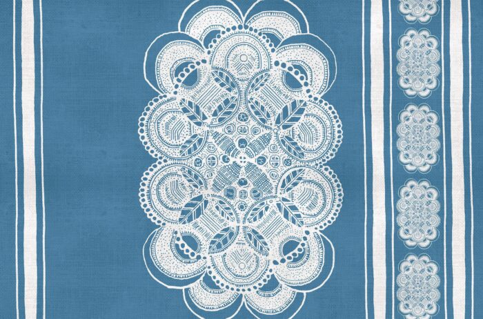 Carta Da Parati Doily - Inkiostro Bianco - immagine 2
