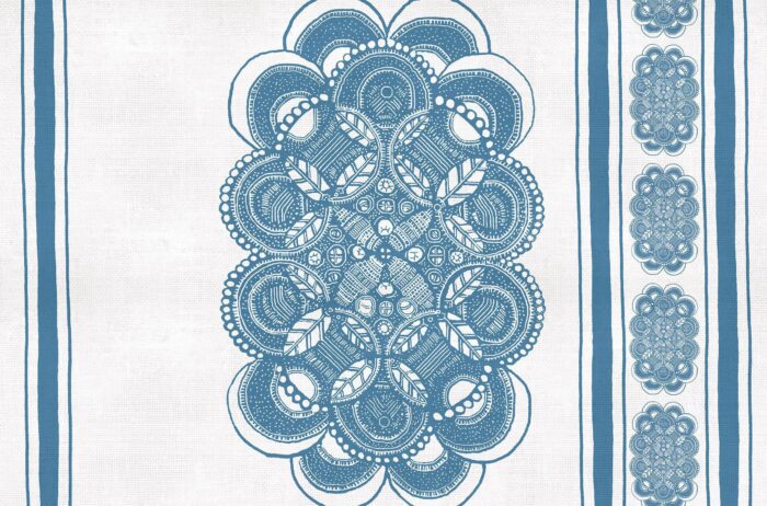 Carta Da Parati Doily - Inkiostro Bianco - immagine 4