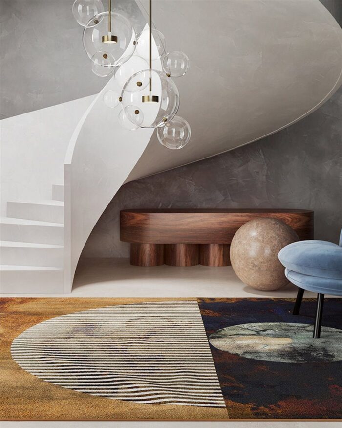 Tappeto Eclissi 200x200cm WREEAD21 - Inkiostro Bianco - immagine 2