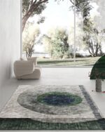 Tappeto Egg 200x200cm IRSAGS2201 - Inkiostro Bianco - immagine 2