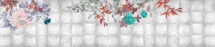 Carta Da Parati Grand Bouquet - Inkiostro Bianco - immagine 3