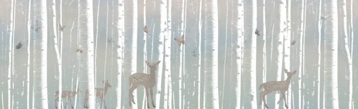 Carta Da Parati Hide And Seek - Inkiostro Bianco - immagine 2