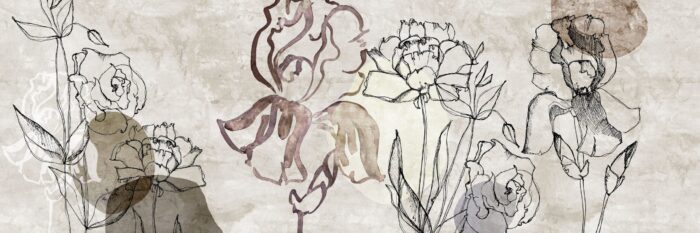 Carta Da Parati Jardin De Vent - Inkiostro Bianco - immagine 4