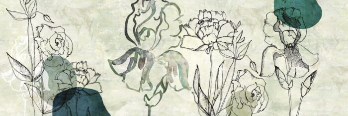 Carta Da Parati Jardin De Vent - Inkiostro Bianco - immagine 2