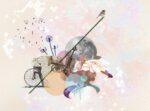 Carta Da Parati Jazz - Inkiostro Bianco - immagine 2