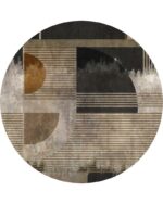 Tappeto Moque 200x200cm IRQQNP2201 - Inkiostro Bianco
