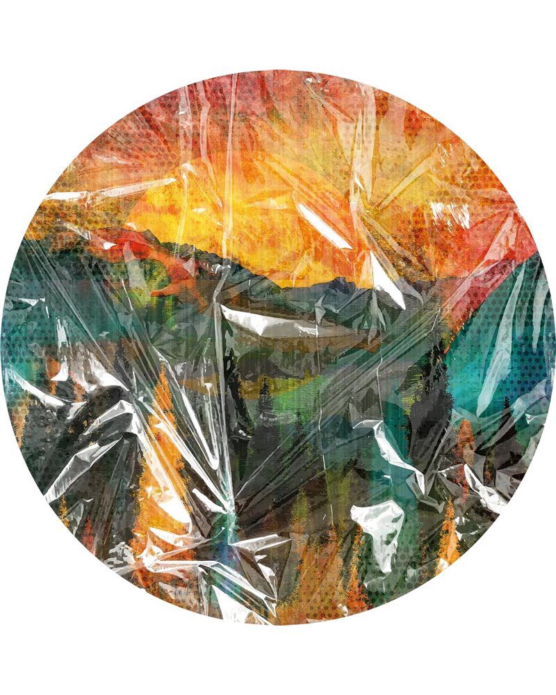 plastic-forest-wrosoi21-200x200cm Tappeto Plastic-Forest 200x200cm WROSOI21 - Inkiostro Bianco - immagine 1