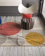 Tappeto Udon 200x200cm WRVVOD2101 - Inkiostro Bianco - immagine 2