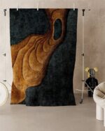 Tappeto Woodwaves 200x200cm IRWSMU2201 - Inkiostro Bianco - immagine 2