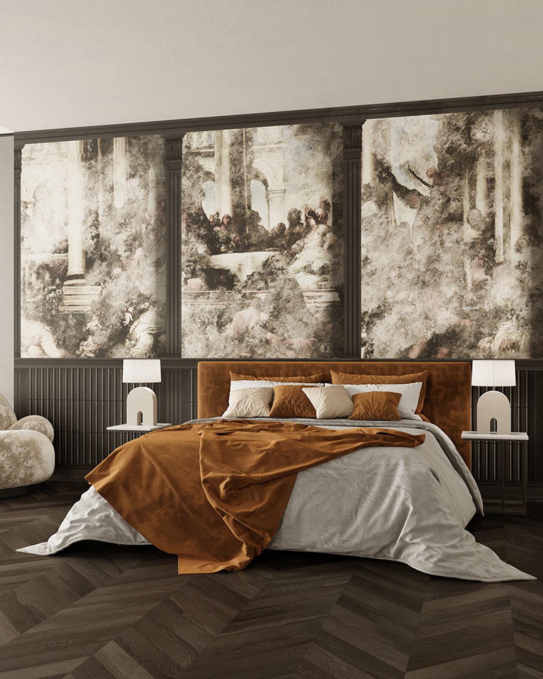 TERSICORE_INKTSII2101_AMB Cloride Wallpaper - Inkiostro Bianco (Copia) - immagine 1
